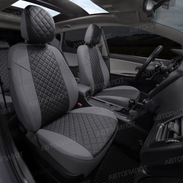 Чехлы Автопилот Экокожа Ромб на Москвич 3 (2022+) Чехлы Автопилот Экокожа Ромб на Москвич 3 (2022+)