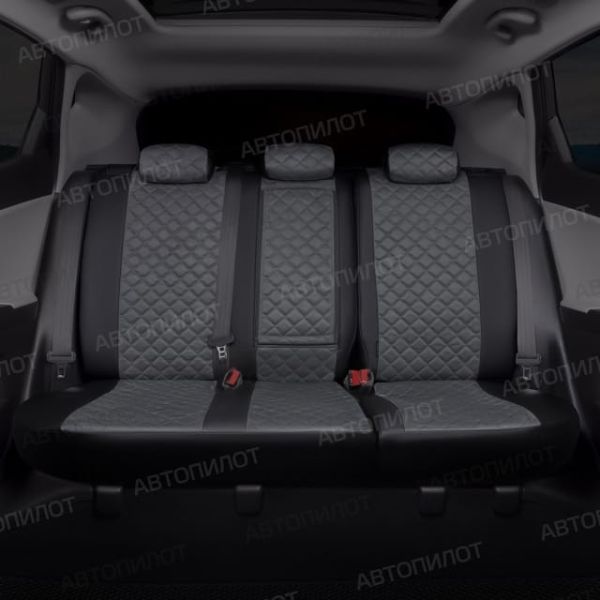 Чехлы Автопилот Алькантара Ромб на Москвич 3 (2022+) Чехлы Автопилот Алькантара Ромб на Москвич 3 (2022+)